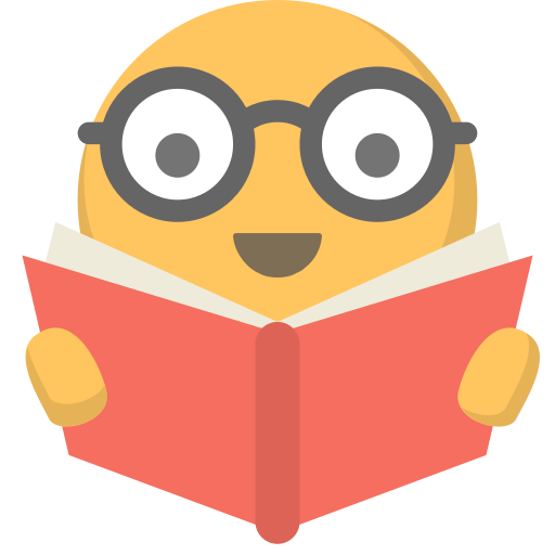 student reading book